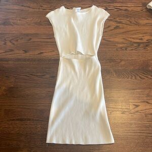 Aritzia Wilfred Cutout Knit Mini Dress